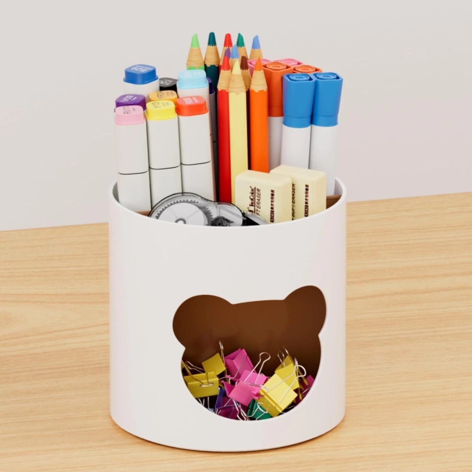 Desk Organizer, Cute Pen Holder For Desk, Pencil Pen Organizer For Classroom Mus