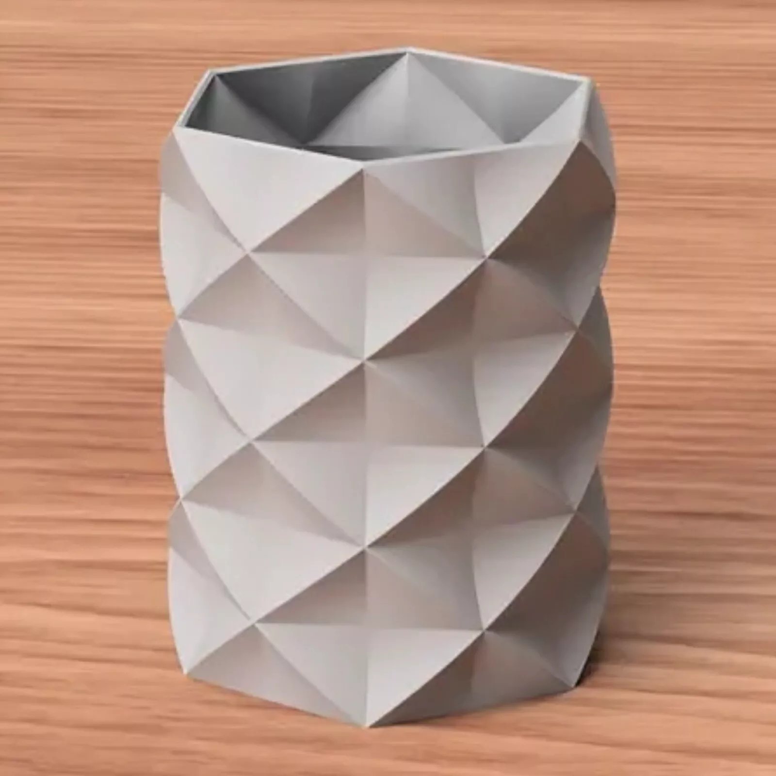 Modern Vase Pencil Pen Holder Plants White Art Home Decor Table Shelf