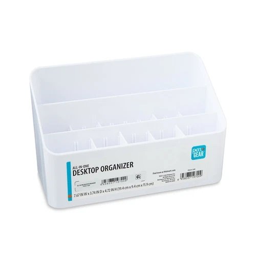 Pen+Gear White All In One Desktop Organzier