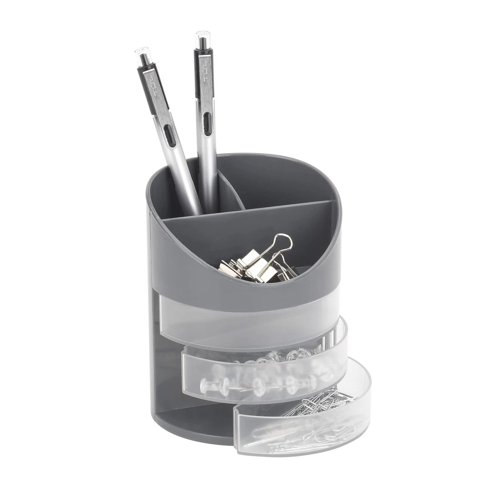 Realspace 6-Compartment Desk Organizer With Treatment, 4-3/4"H X 4-3/4"W X